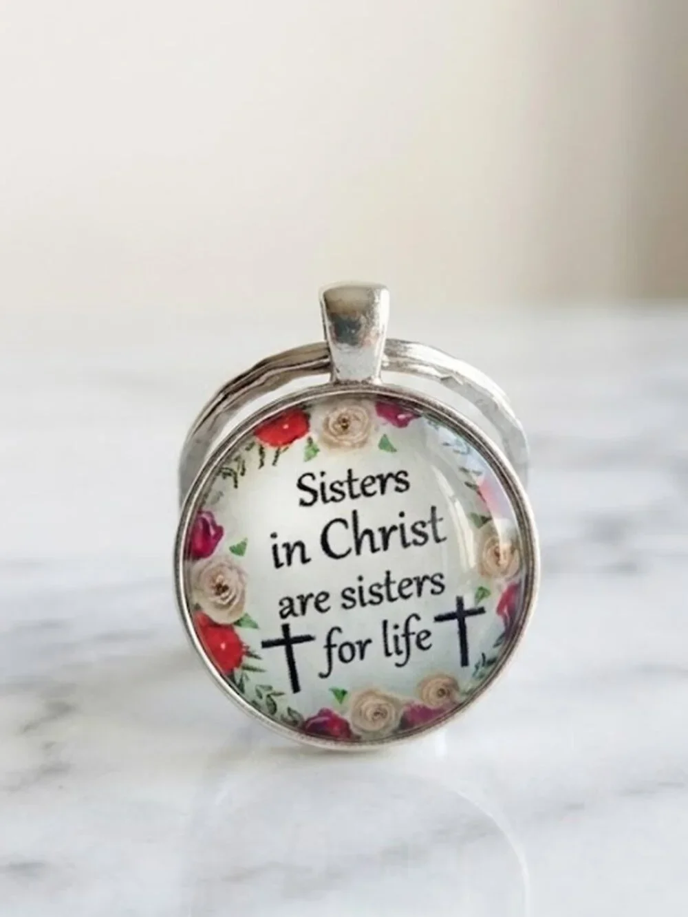 Christian Keychain - Sisters in Christ Keychain